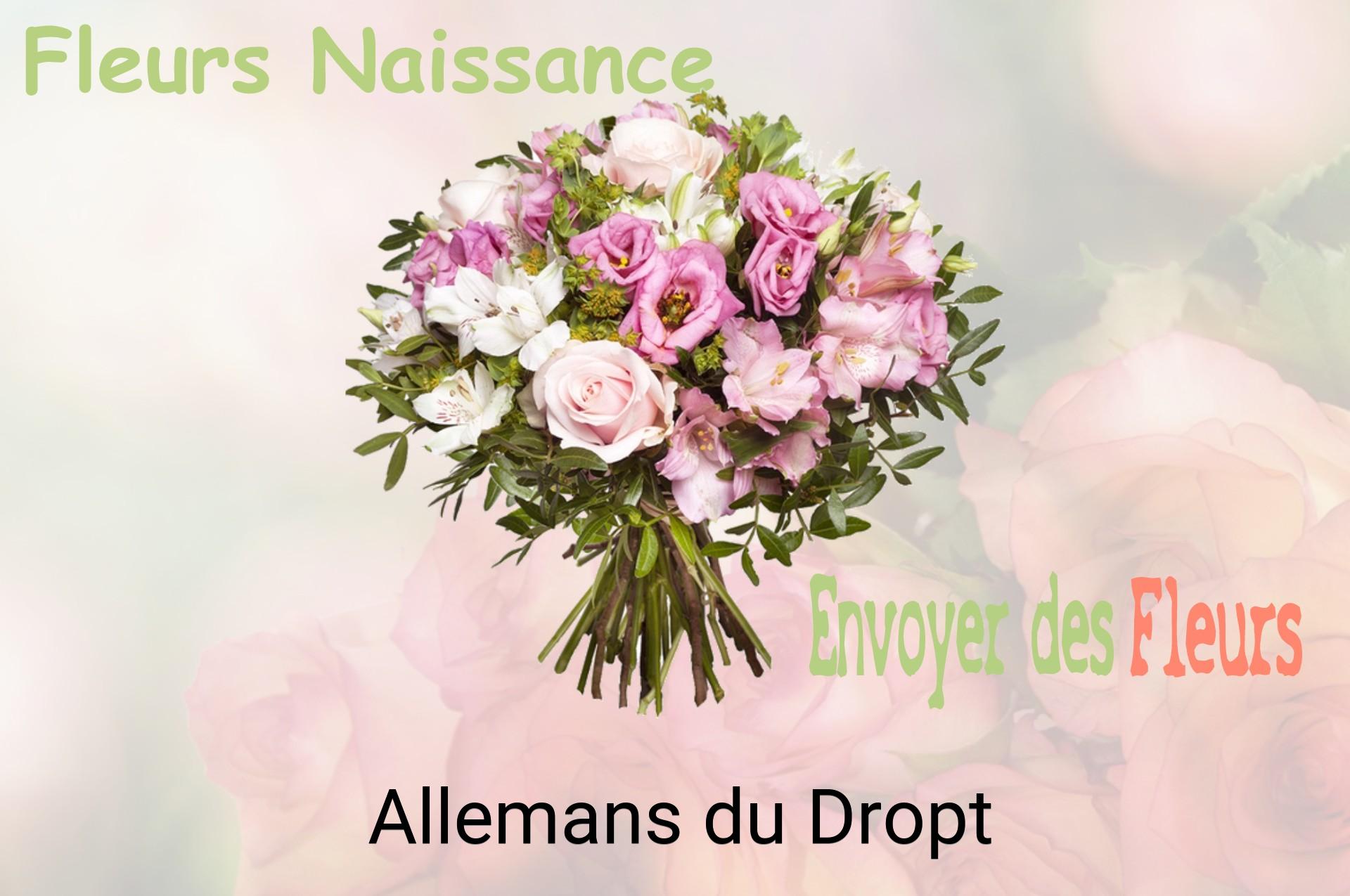 Bouquet de fleurs de naissance livré à Allemans-du-Dropt